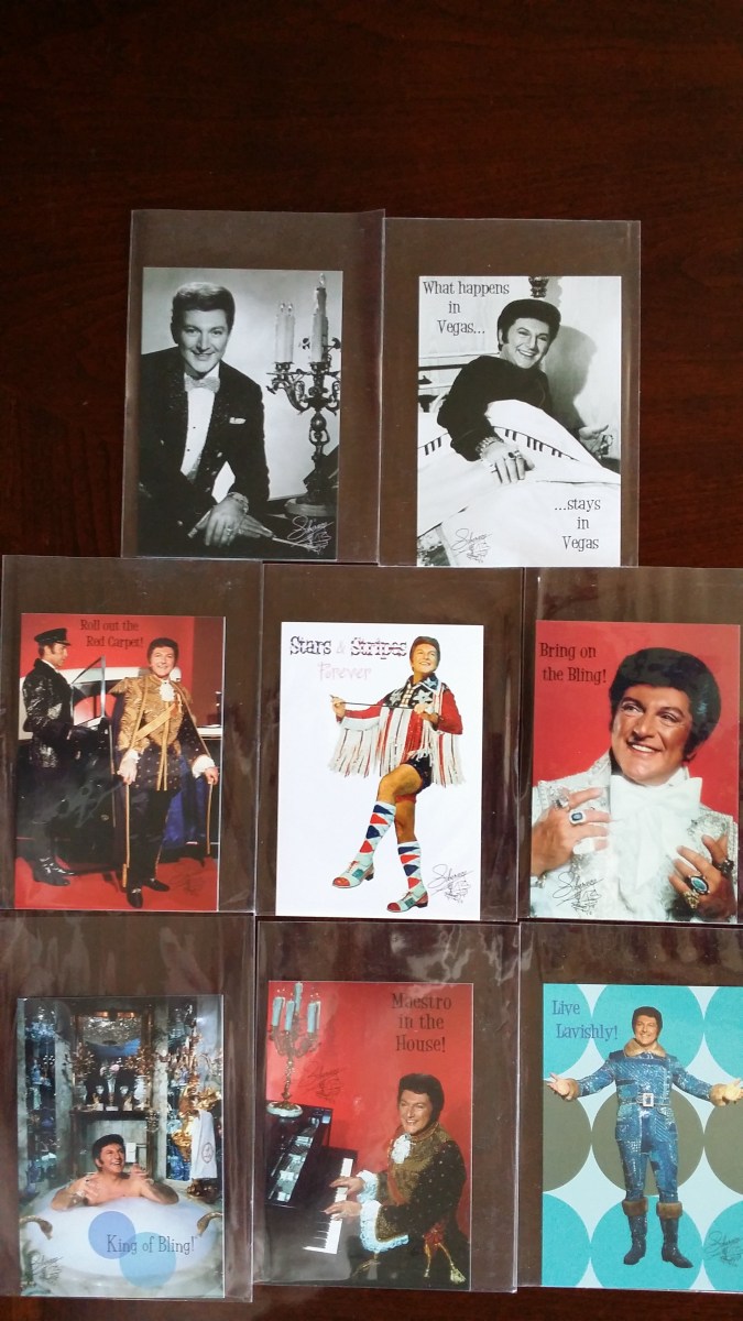 Rare Liberace Greeting Cards