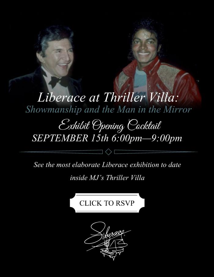 Liberace at Thriller Villa Opening Cocktail