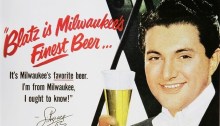Vintage Liberace ad for Blatz Beer, 1952