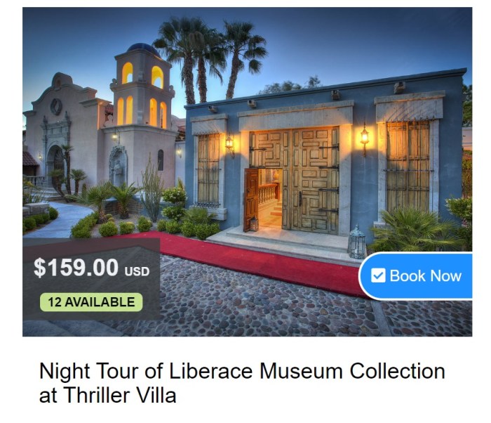 Thriller Villa Night Tour